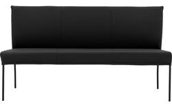 Goossens eetbank funk zwart leer - 8227366-01