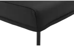 Goossens eetbank funk zwart leer - 8227366-01