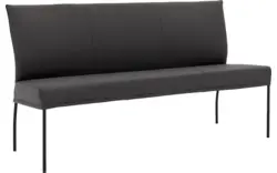 Goossens eetbank funk grijs leer - 8227368-01