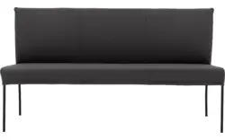 Goossens eetbank funk grijs leer - 8227368-01