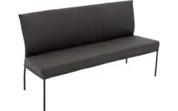 Goossens eetbank funk grijs leer - 8227368-01