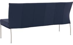 Goossens eetbank funk blauw leer - 8227395-02
