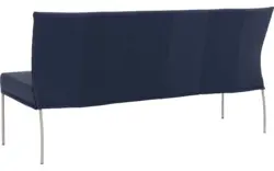Goossens eetbank funk blauw leer - 8227395-01