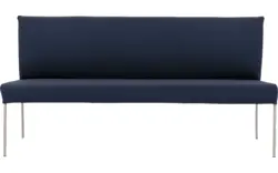 Goossens eetbank funk blauw leer - 8227395-01