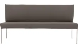 Goossens eetbank funk grijs leer - 8227396-01