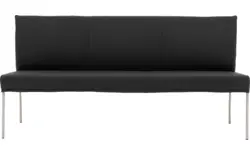 Goossens eetbank funk zwart leer - 8227397-01
