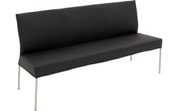 Goossens eetbank funk zwart leer - 8227397-01