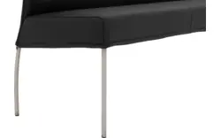 Goossens eetbank funk zwart leer - 8227397-01