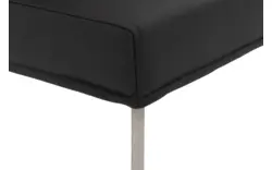 Goossens eetbank funk zwart leer - 8227397-01