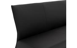 Goossens eetbank funk zwart leer - 8227397-01