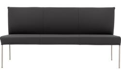 Goossens eetbank funk grijs leer - 8227398-01