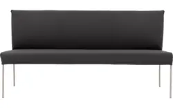 Goossens eetbank funk grijs leer - 8227398-01