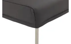 Goossens eetbank funk grijs leer - 8227398-01