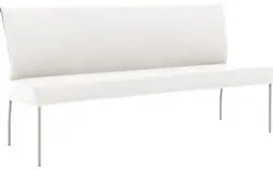 Goossens eetbank funk wit leer - 8227403-01