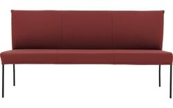 Goossens eetbank funk rood leer - 8227415-01