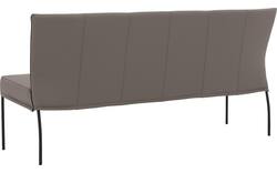 Goossens eetbank funk grijs leer - 8227417-02