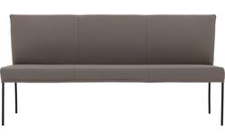 Goossens eetbank funk grijs leer - 8227417-01