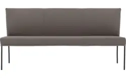 Goossens eetbank funk grijs leer - 8227417-01