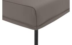 Goossens eetbank funk grijs leer - 8227417-01