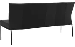 Goossens eetbank funk zwart leer - 8227418-01