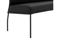 Goossens eetbank funk zwart leer - 8227418-01