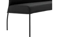 Goossens eetbank funk zwart leer - 8227418-01