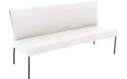 Goossens eetbank funk wit leer - 8227424-01