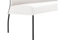 Goossens eetbank funk wit leer - 8227424-01