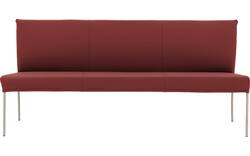 Goossens eetbank funk rood leer - 8227436-01