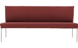 Goossens eetbank funk rood leer - 8227436-01