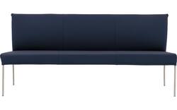 Goossens eetbank funk blauw leer - 8227437-01