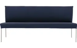 Goossens eetbank funk blauw leer - 8227437-01