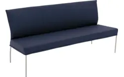 Goossens eetbank funk blauw leer - 8227437-01