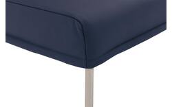 Goossens eetbank funk blauw leer - 8227437-01