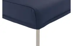 Goossens eetbank funk blauw leer - 8227437-01