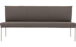 Goossens eetbank funk grijs leer - 8227438-01