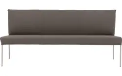 Goossens eetbank funk grijs leer - 8227438-01