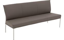 Goossens eetbank funk grijs leer - 8227438-01
