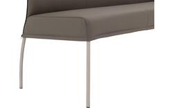 Goossens eetbank funk grijs leer - 8227438-01