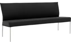 Goossens eetbank funk zwart leer - 8227439-01
