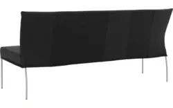 Goossens eetbank funk zwart leer - 8227439-01