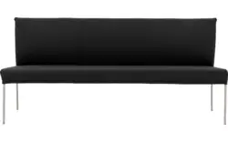 Goossens eetbank funk zwart leer - 8227439-01