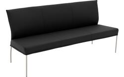 Goossens eetbank funk zwart leer - 8227439-01