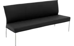Goossens eetbank funk zwart leer - 8227439-01