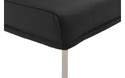 Goossens eetbank funk zwart leer - 8227439-01