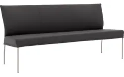 Goossens eetbank funk grijs leer - 8227440-01