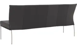 Goossens eetbank funk grijs leer - 8227440-01
