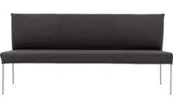 Goossens eetbank funk grijs leer - 8227440-01