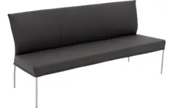 Goossens eetbank funk grijs leer - 8227440-01