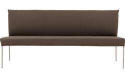 Goossens eetbank funk bruin leer - 8227444-01